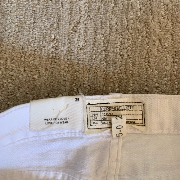 Current Elliott white distressed skirt - Picture 2 of 3